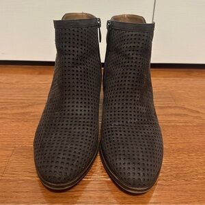 Franco Sarto Grey Textured Ankle Boots